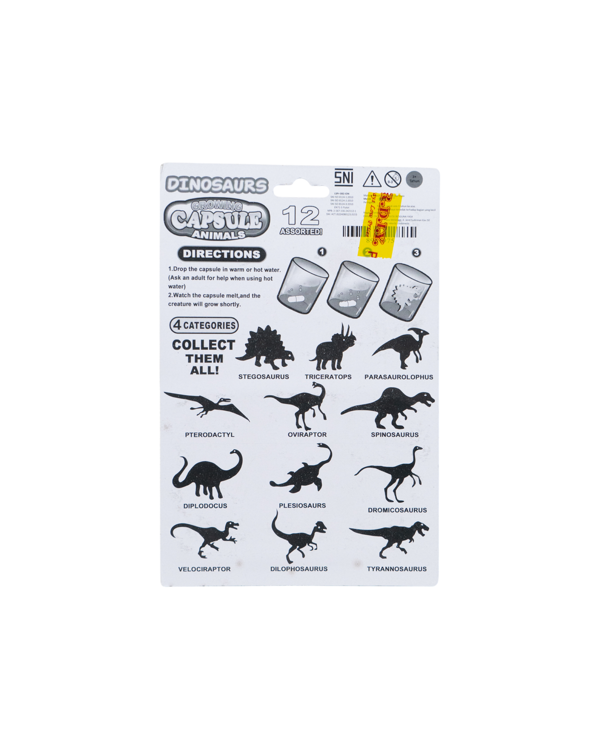 Growing Capsule Dinosaurs