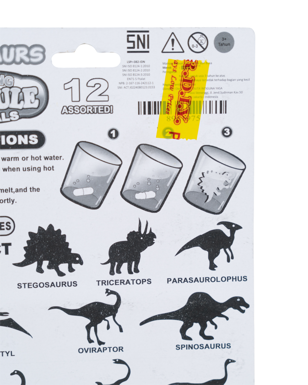 Growing Capsule Dinosaurs