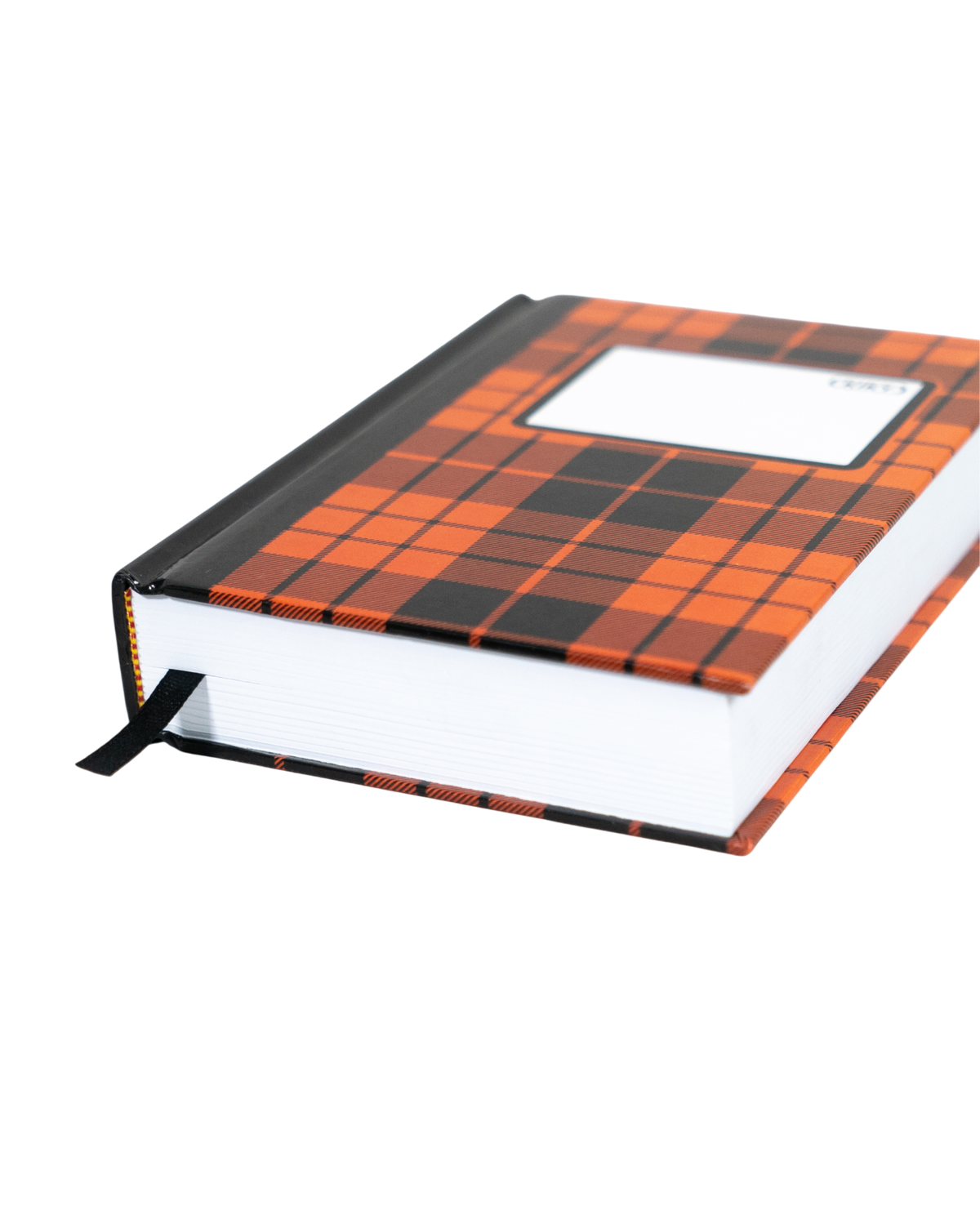 Note Book Red Plaid Pattern