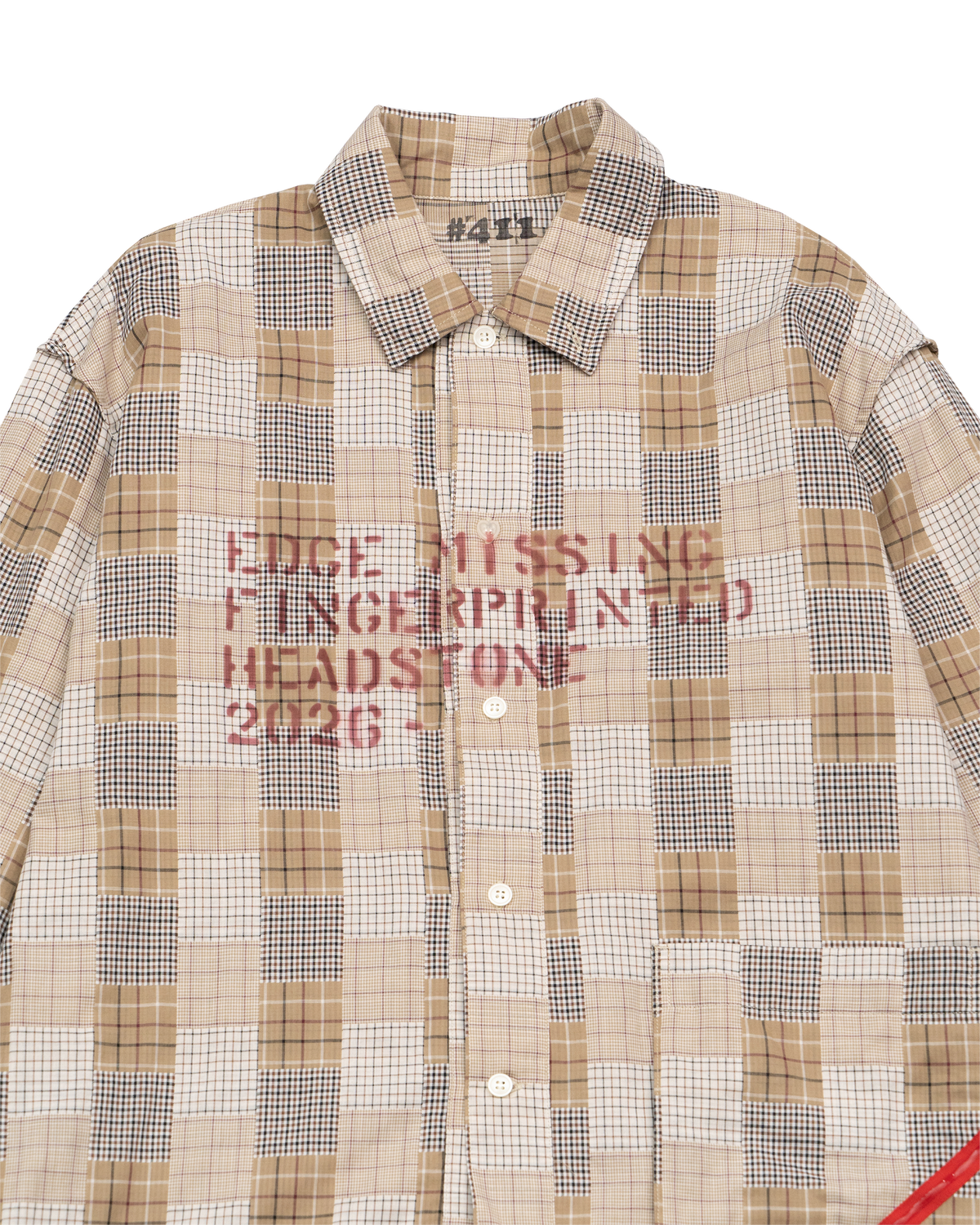 HAND-STENCILED NIGHTSHIRT BEIGE