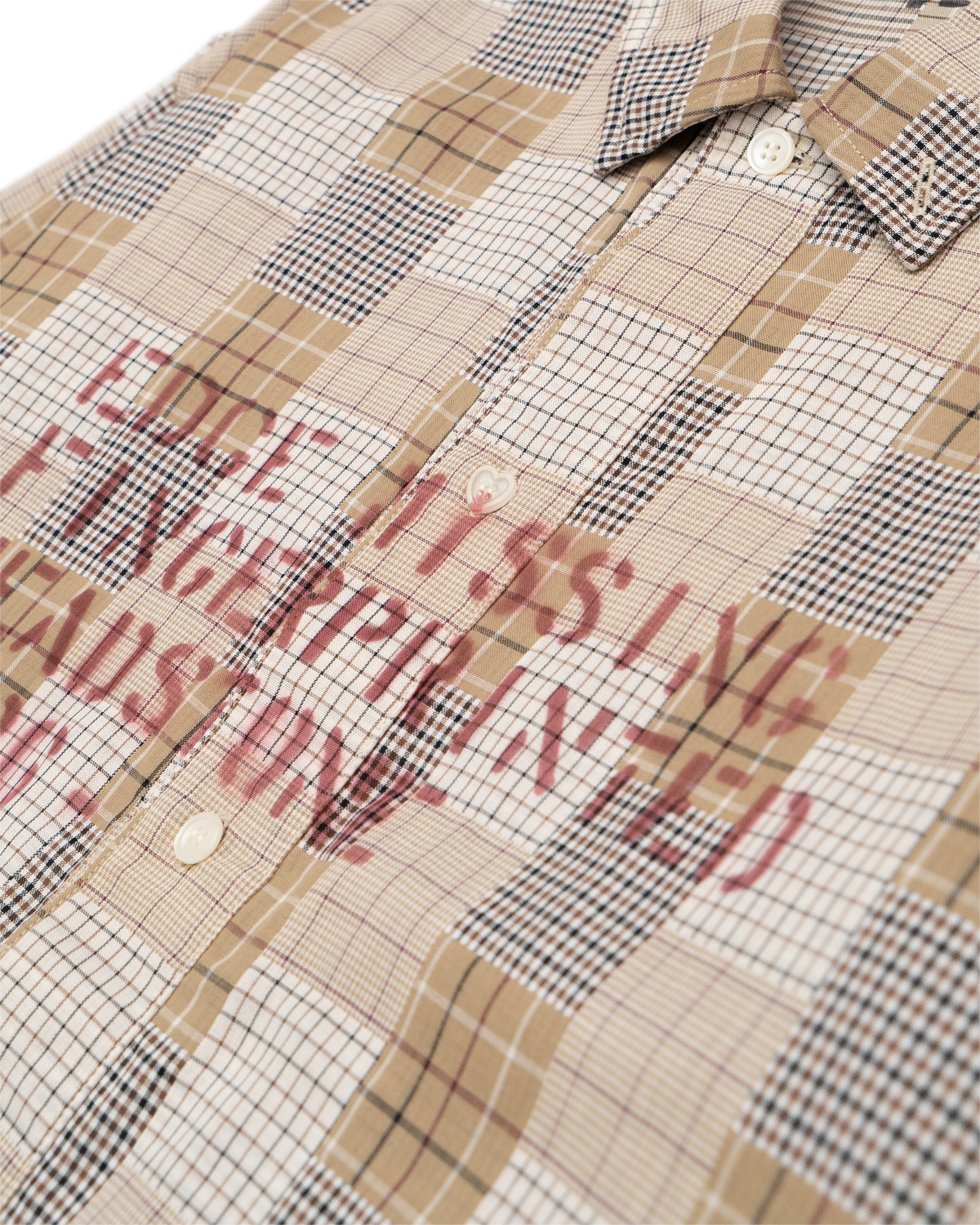 HAND-STENCILED NIGHTSHIRT BEIGE