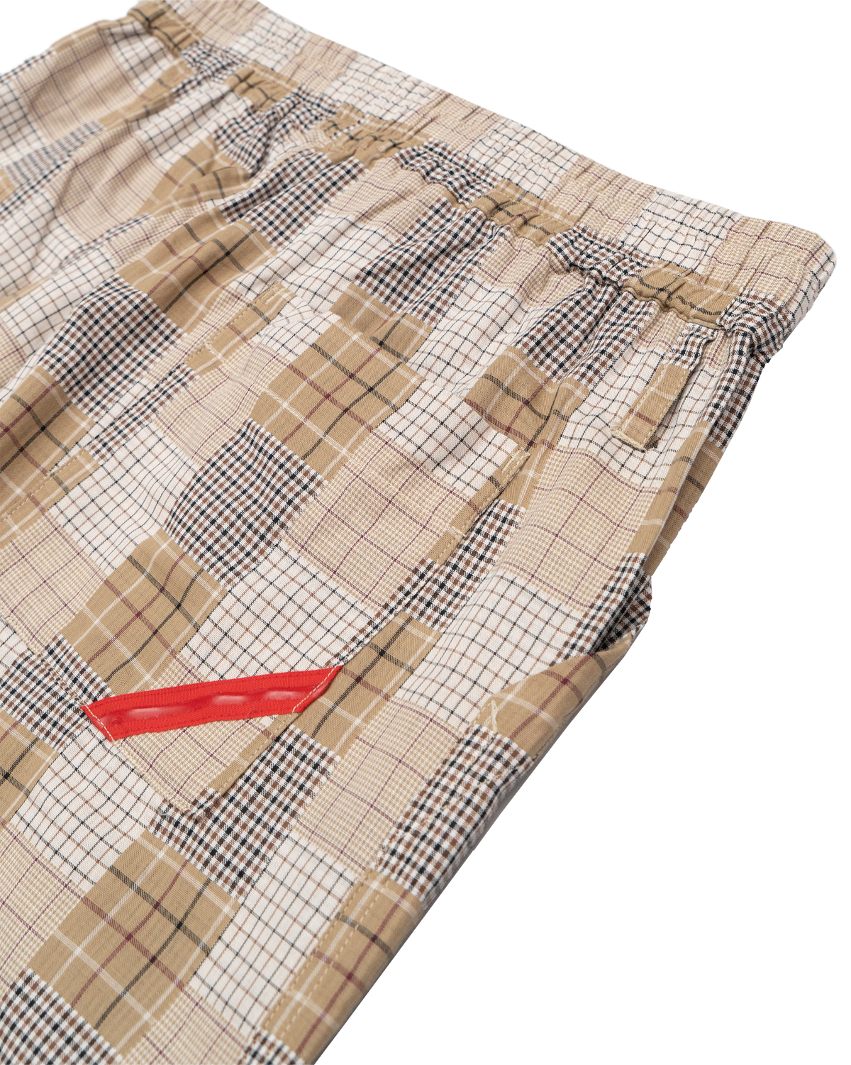 HAND-STENCILED NIGHT PANTS BEIGE