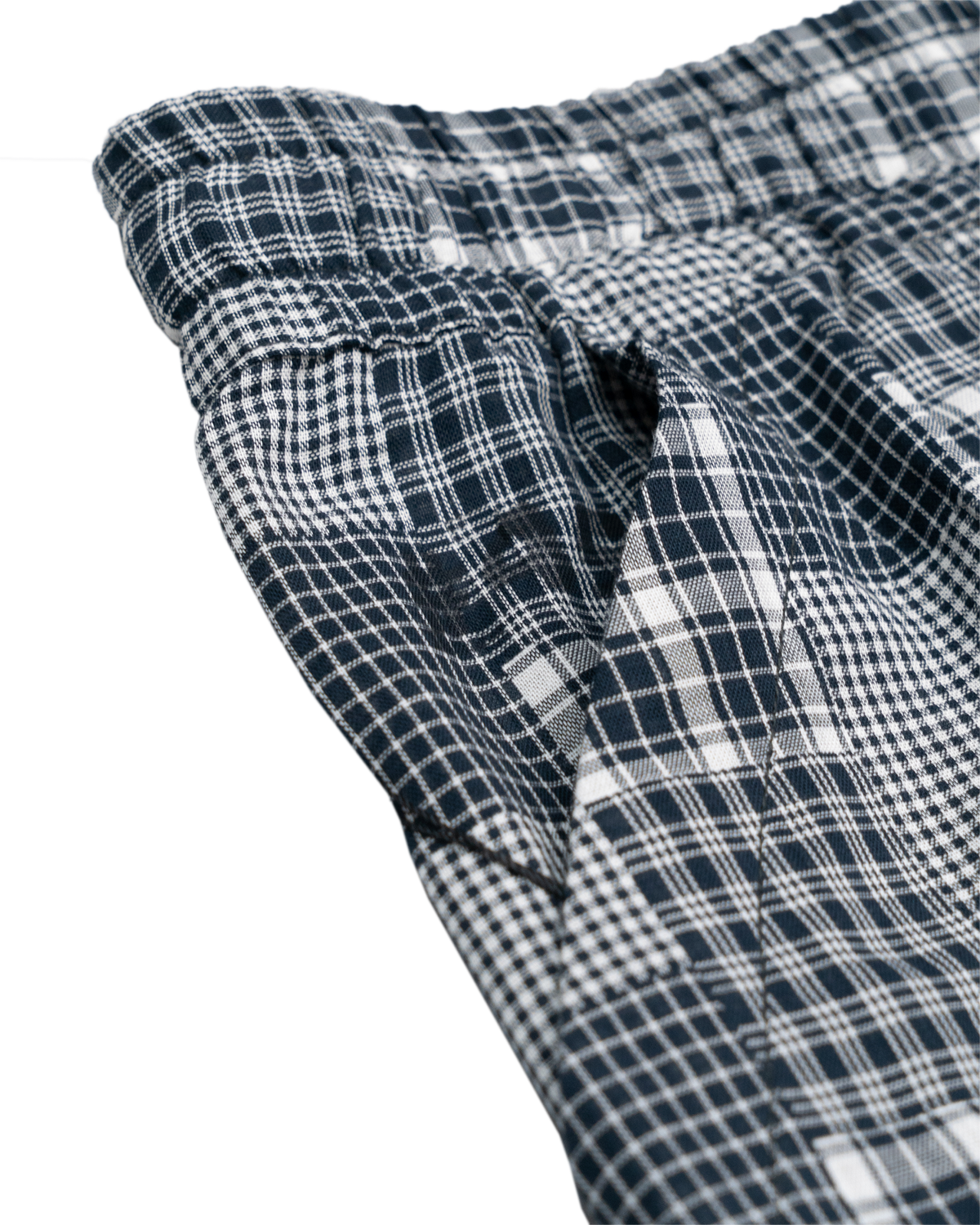 HAND-STENCILED NIGHT PANTS BLACK