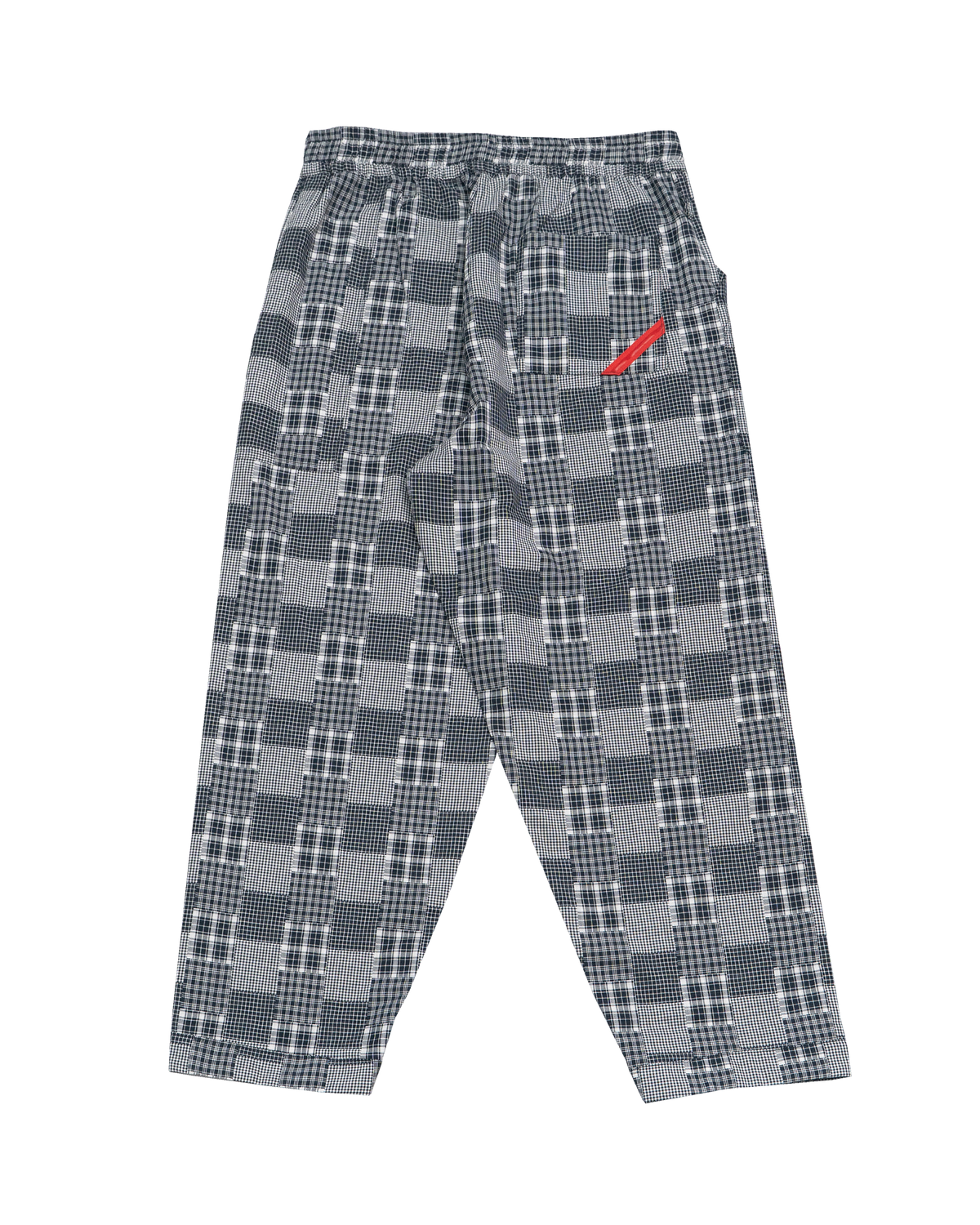 HAND-STENCILED NIGHT PANTS BLACK