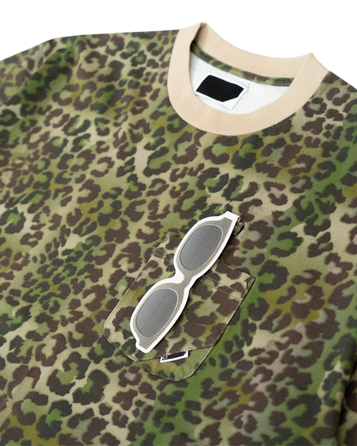 OPTICAL LOOP T-SHIRT LEOPARD