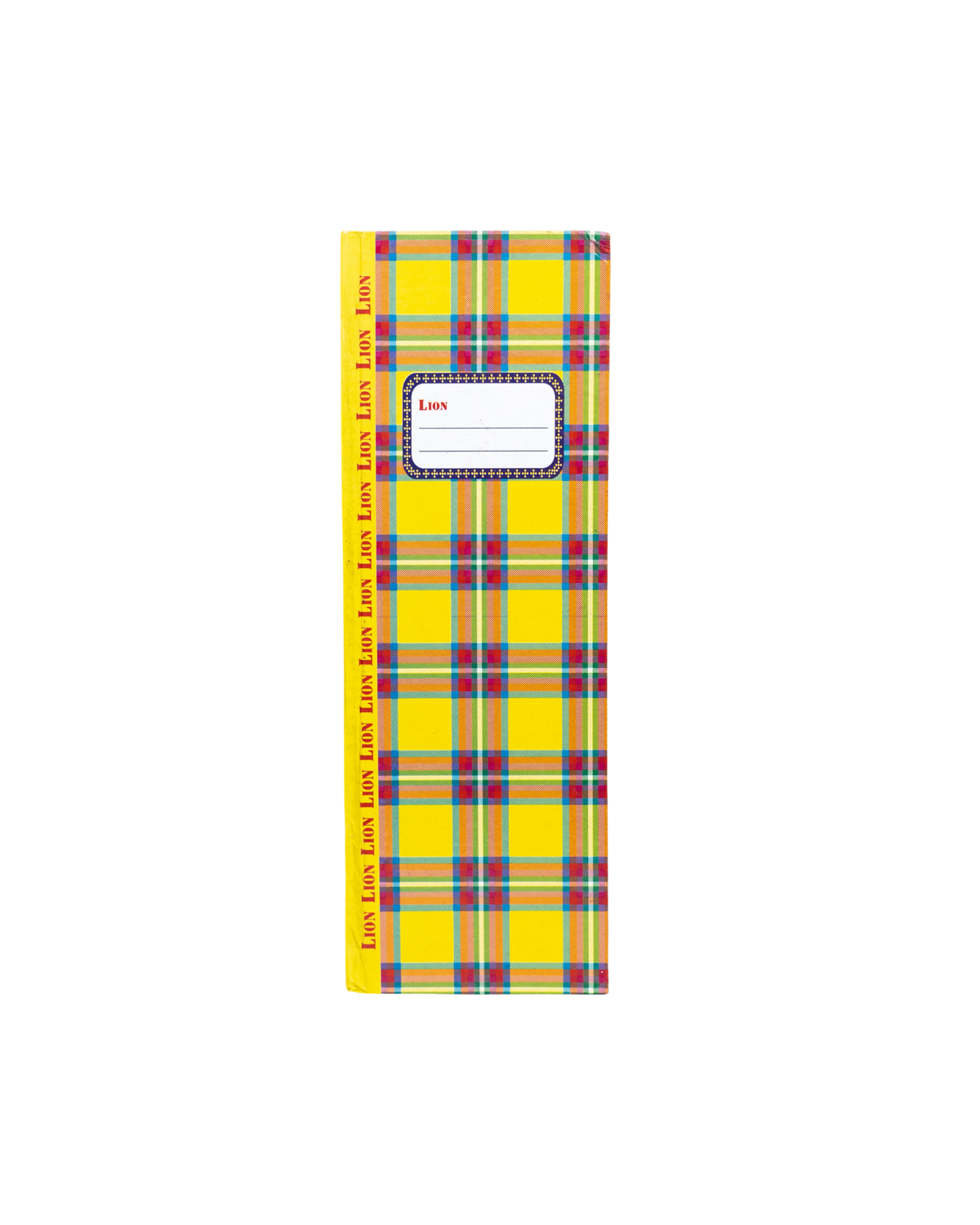 Notebook Yellow Plaid Pattern
