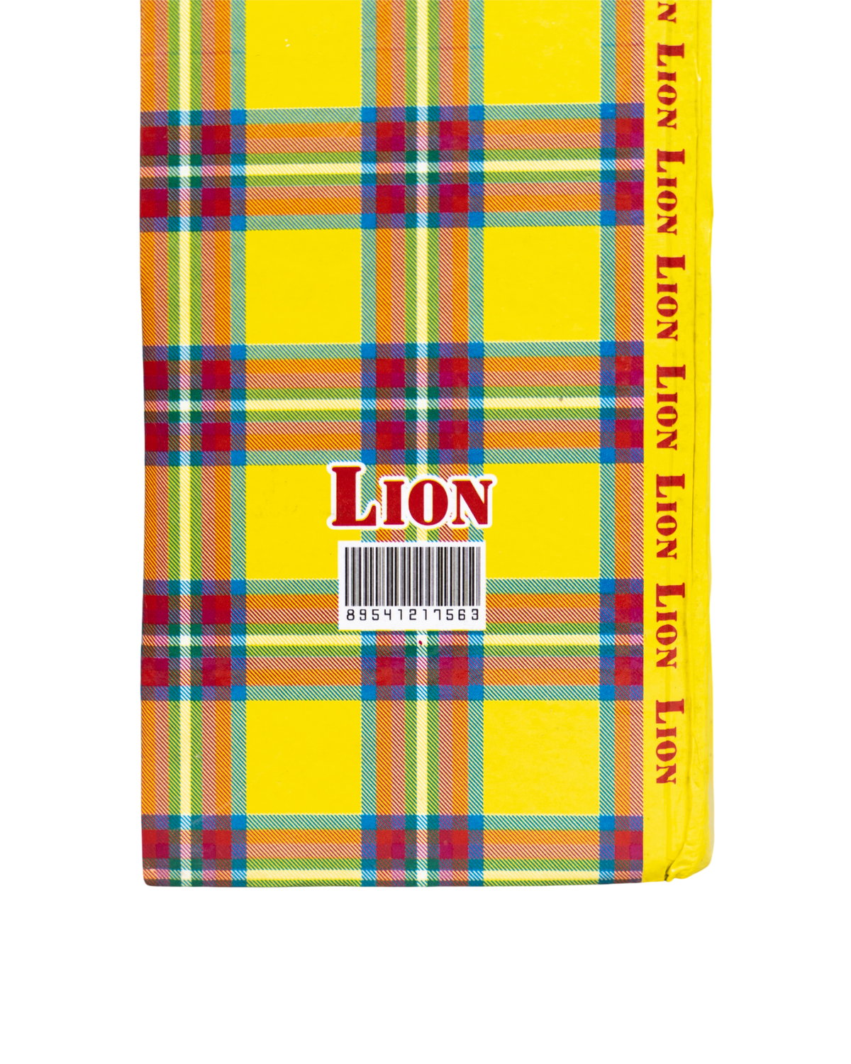Notebook Yellow Plaid Pattern