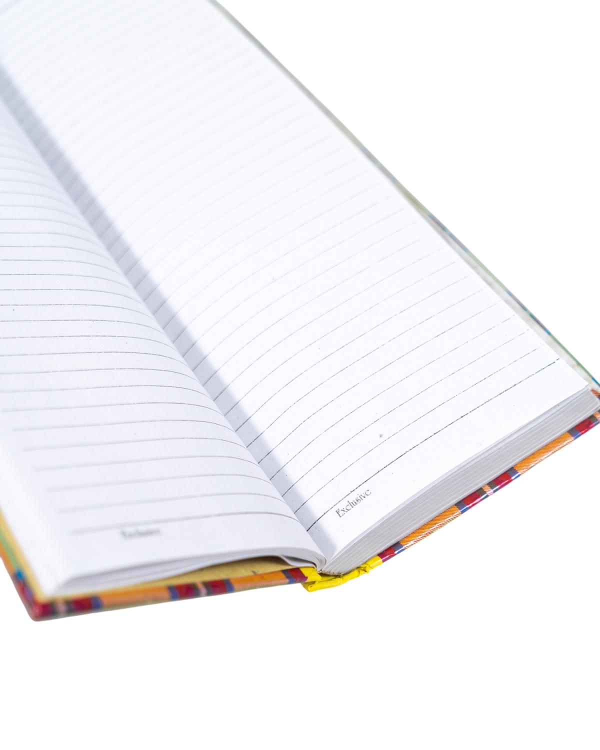 Notebook Yellow Plaid Pattern