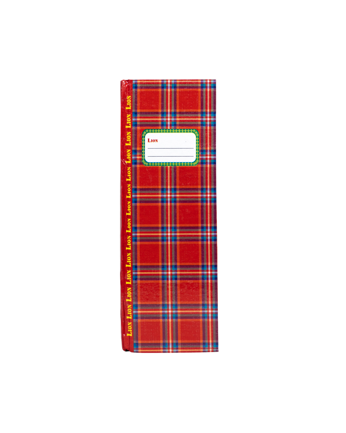 Notebook Red Plaid Pattern