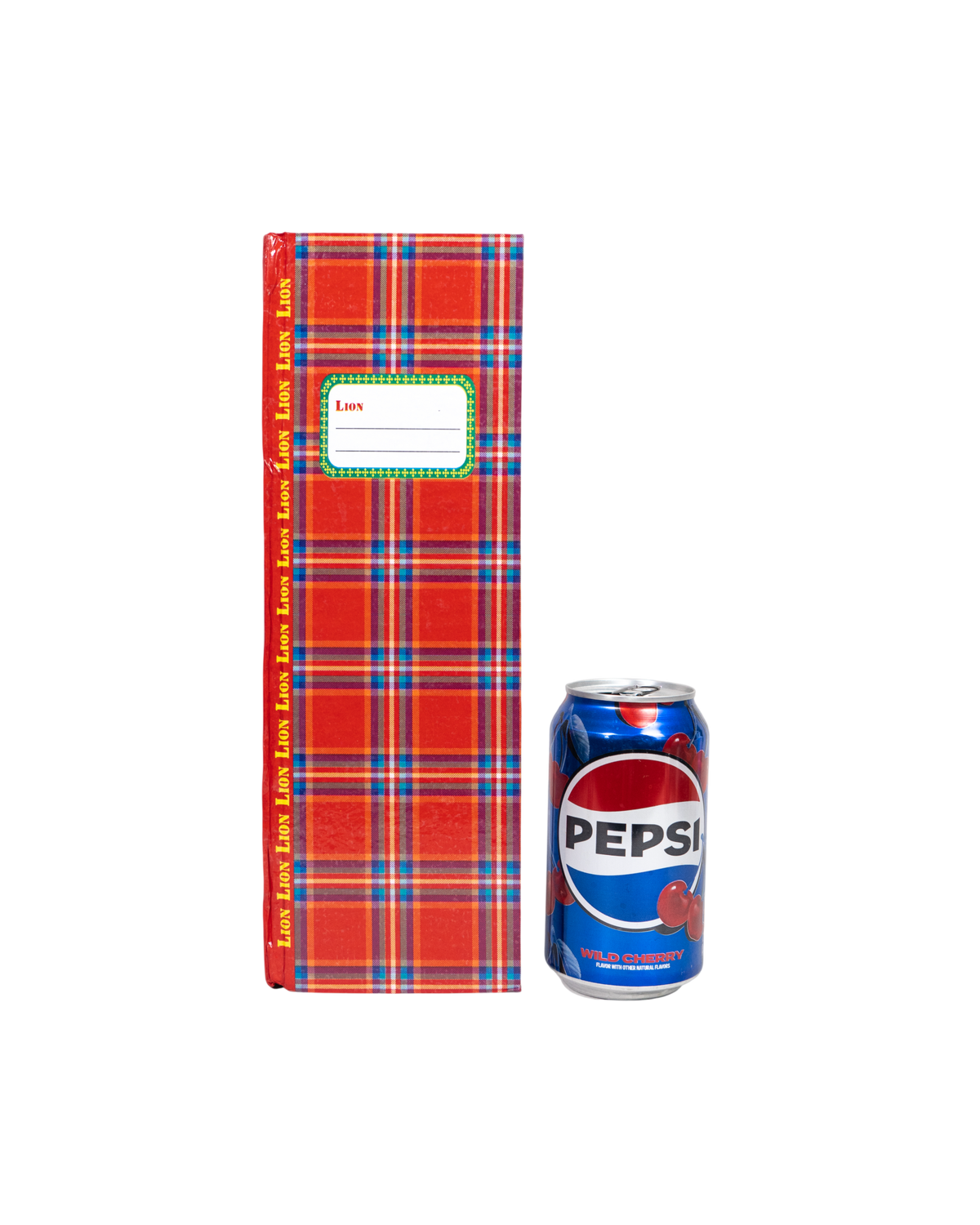 Notebook Red Plaid Pattern
