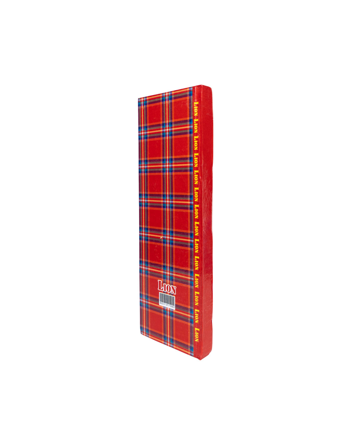 Notebook Red Plaid Pattern