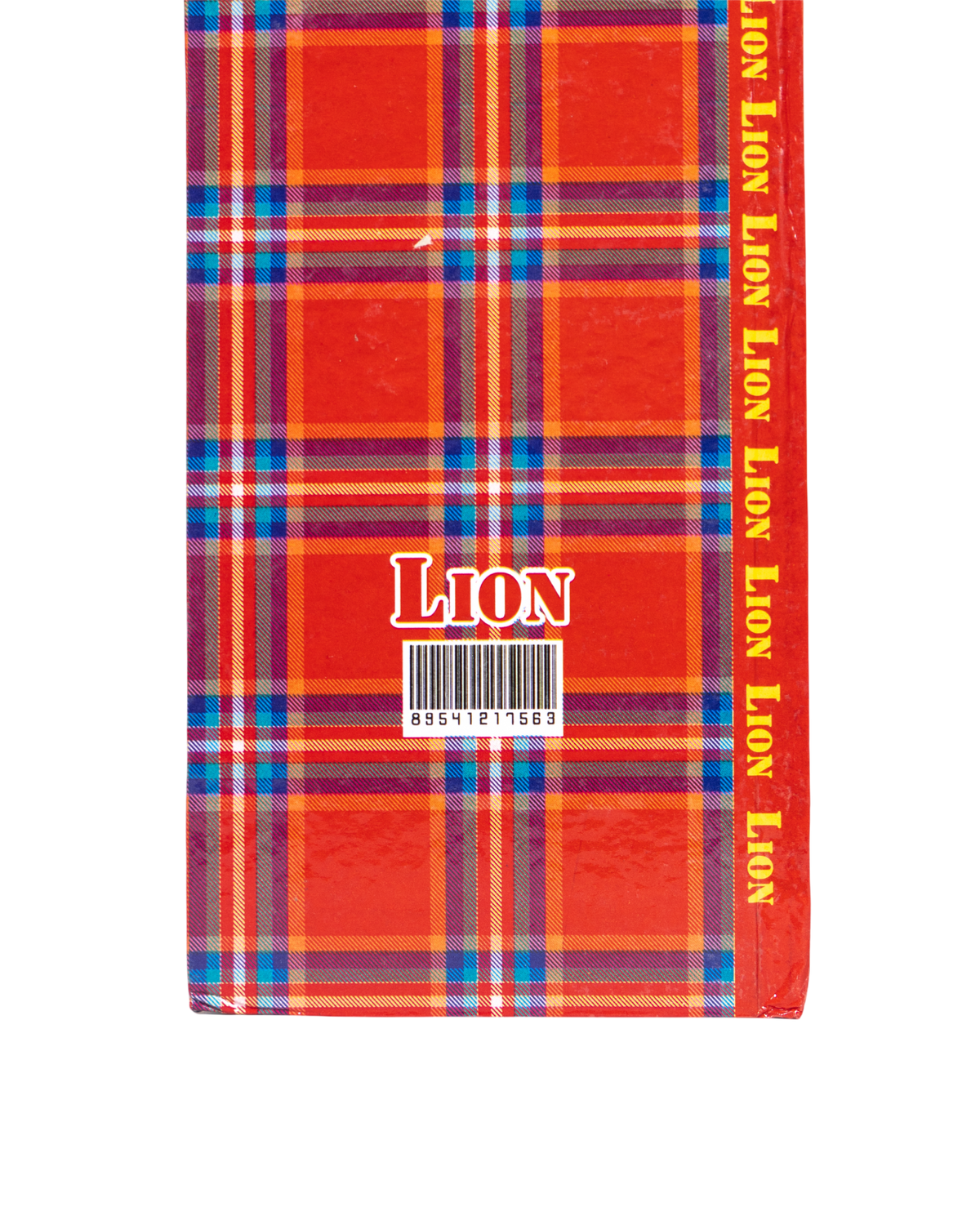 Notebook Red Plaid Pattern