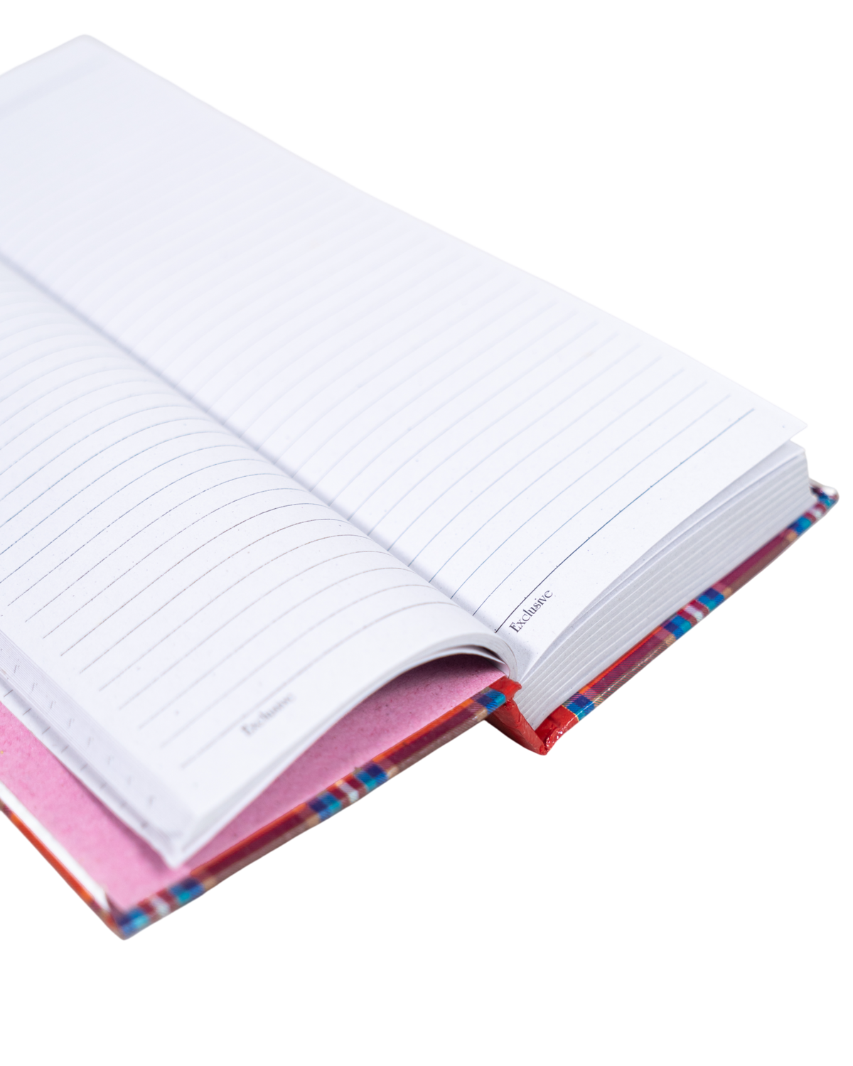 Notebook Red Plaid Pattern