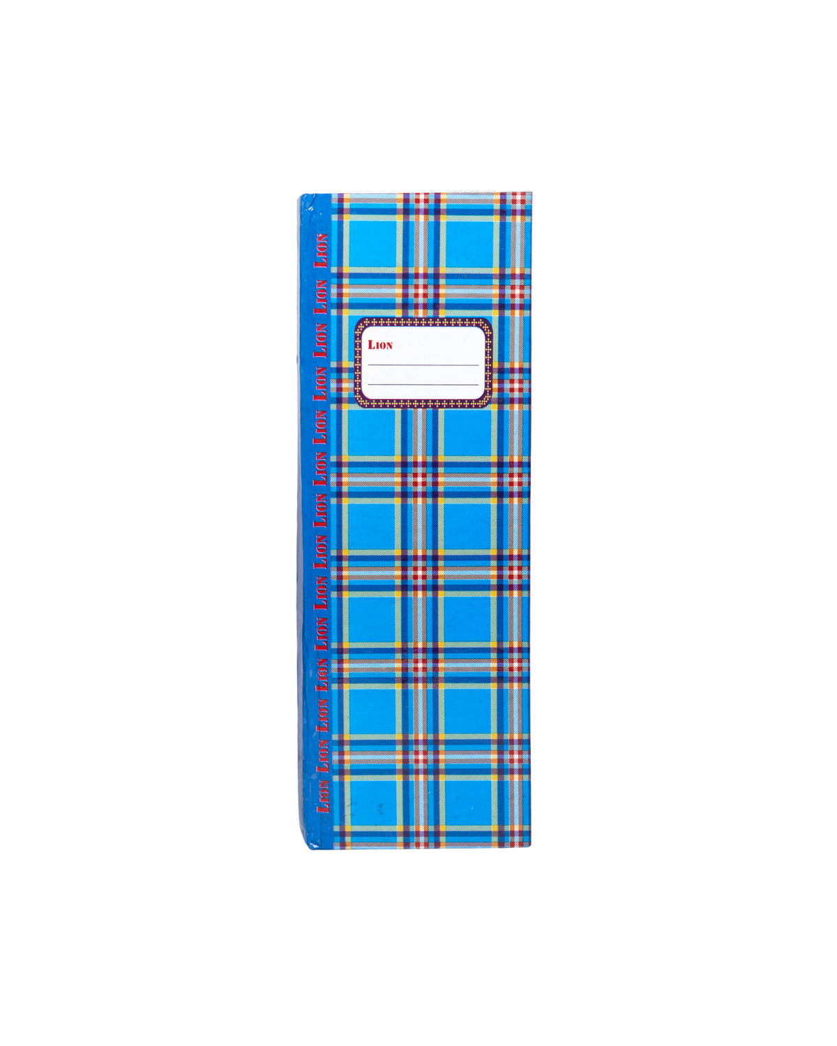 Notebook Blue Plaid Pattern