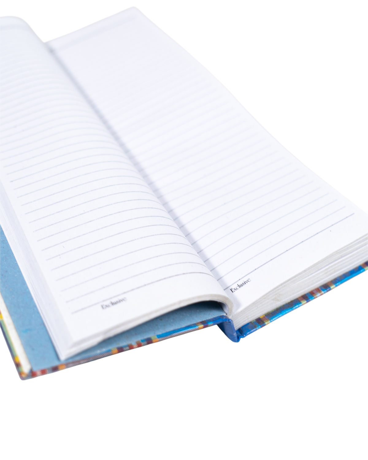 Notebook Blue Plaid Pattern