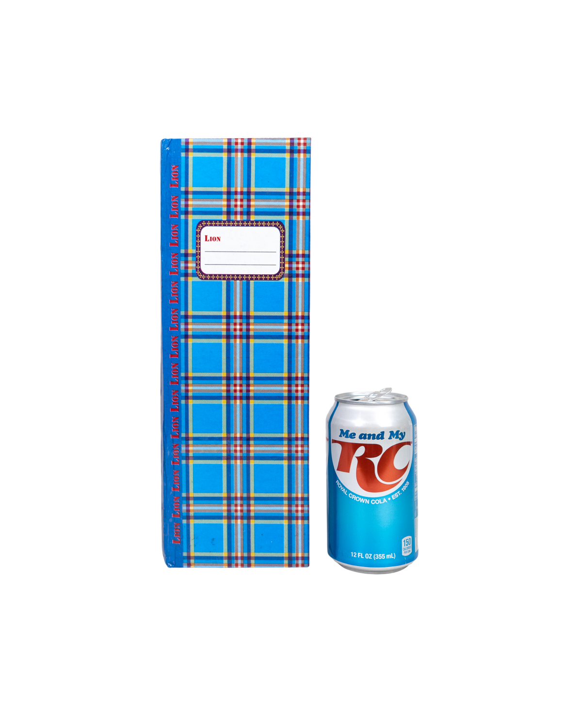 Notebook Blue Plaid Pattern