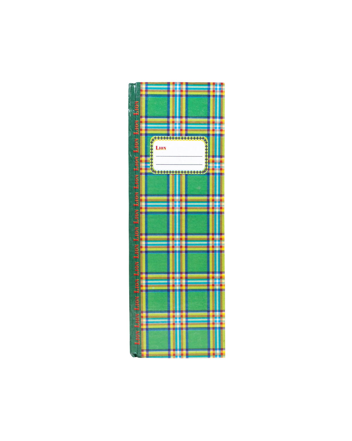 Notebook Green Plaid Pattern