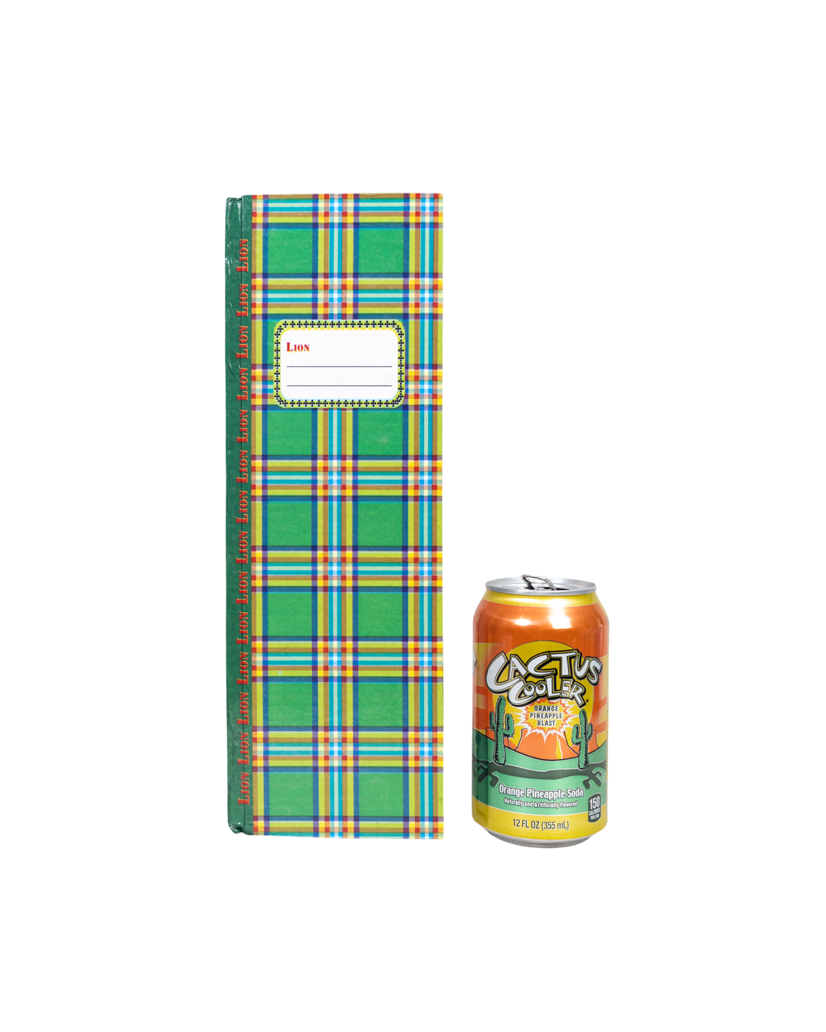 Notebook Green Plaid Pattern