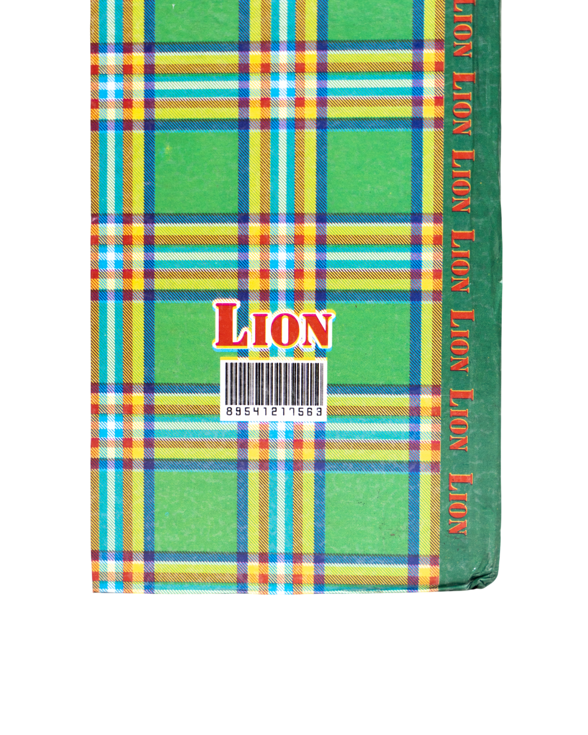 Notebook Green Plaid Pattern