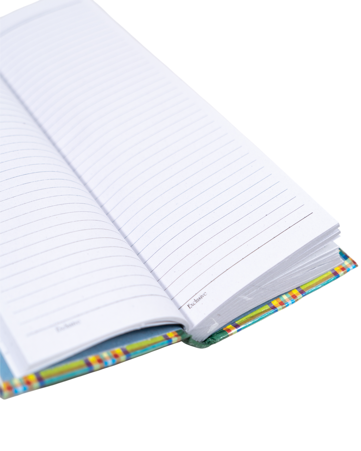 Notebook Green Plaid Pattern