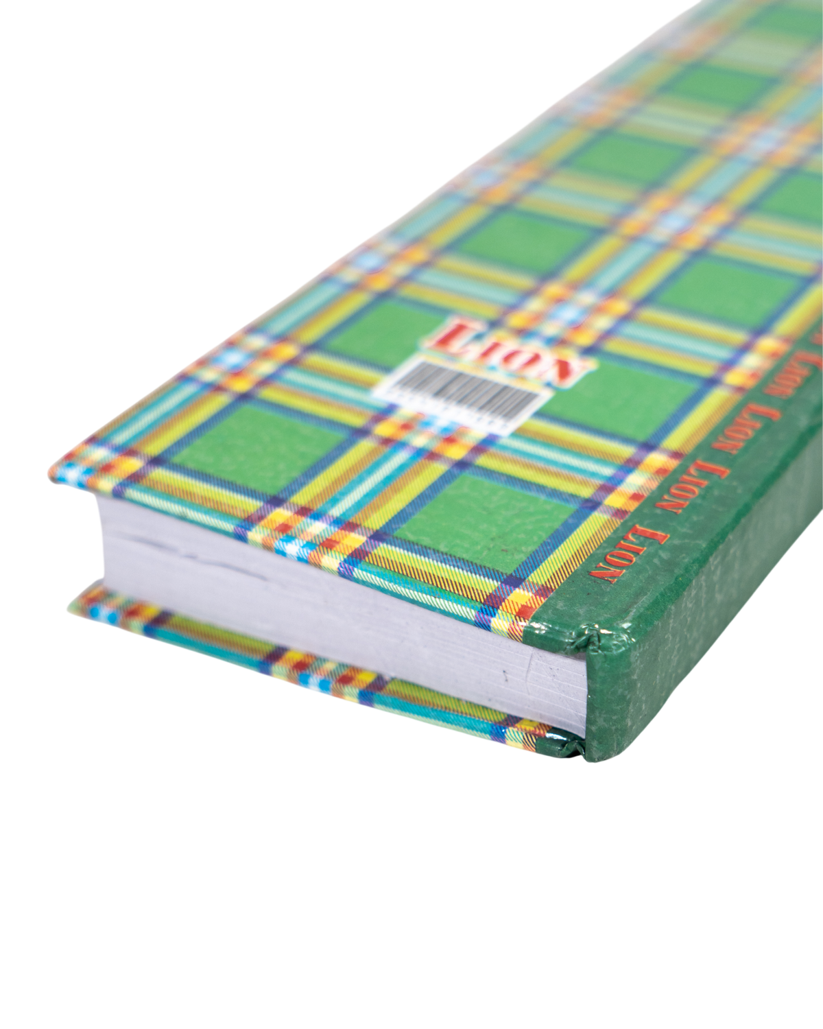 Notebook Green Plaid Pattern