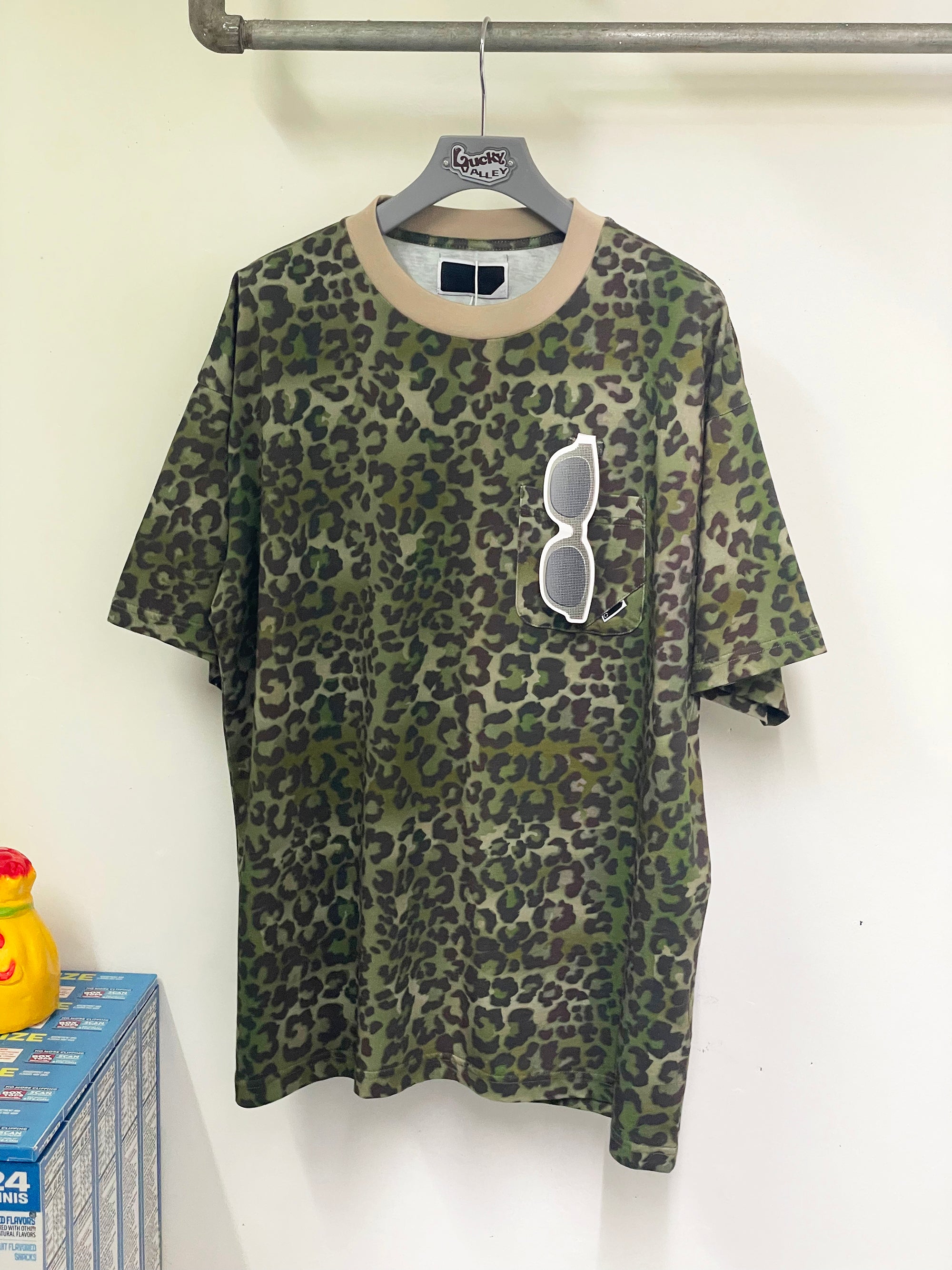 OPTICAL LOOP T-SHIRT LEOPARD