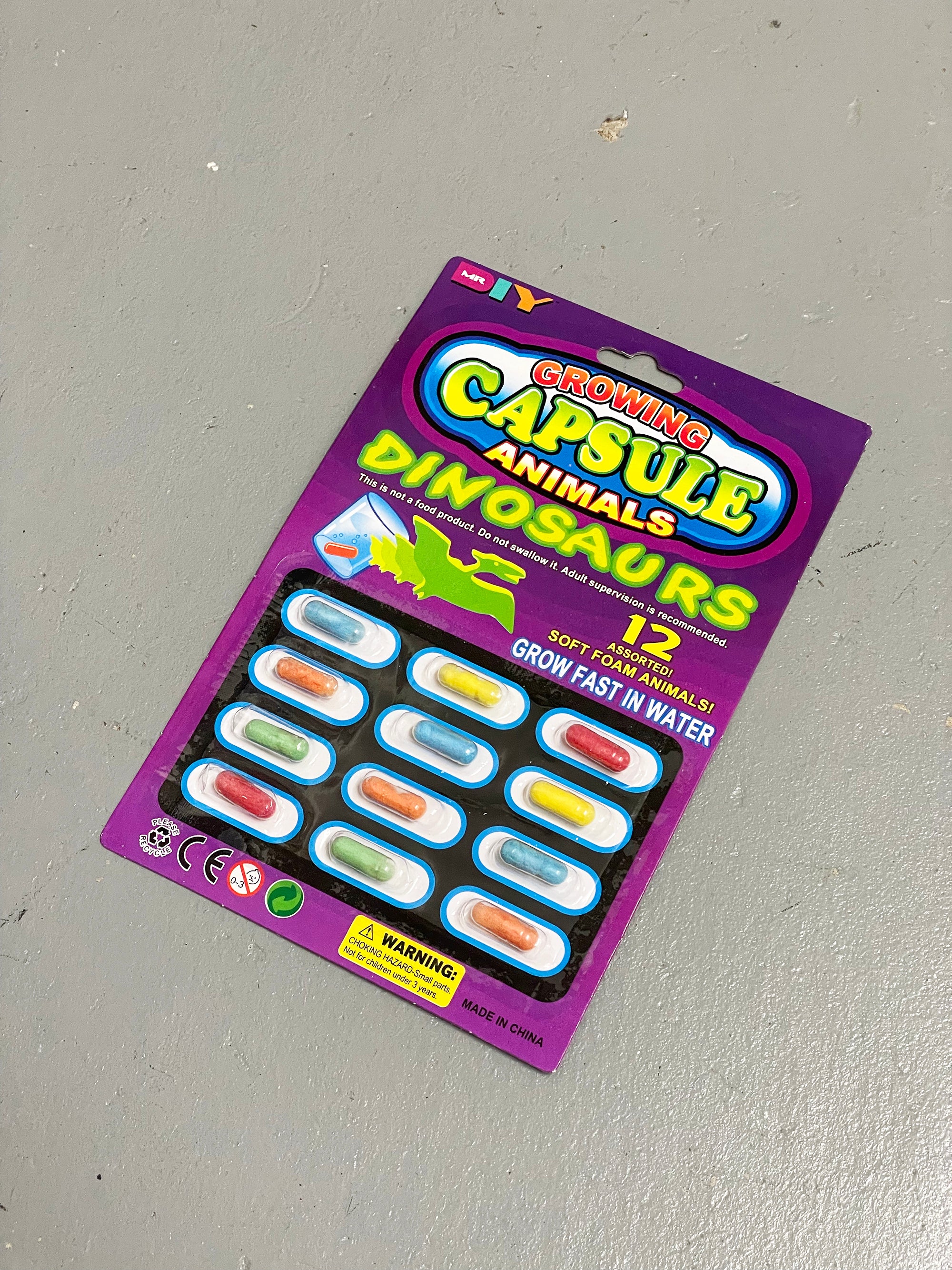 Growing Capsule Dinosaurs