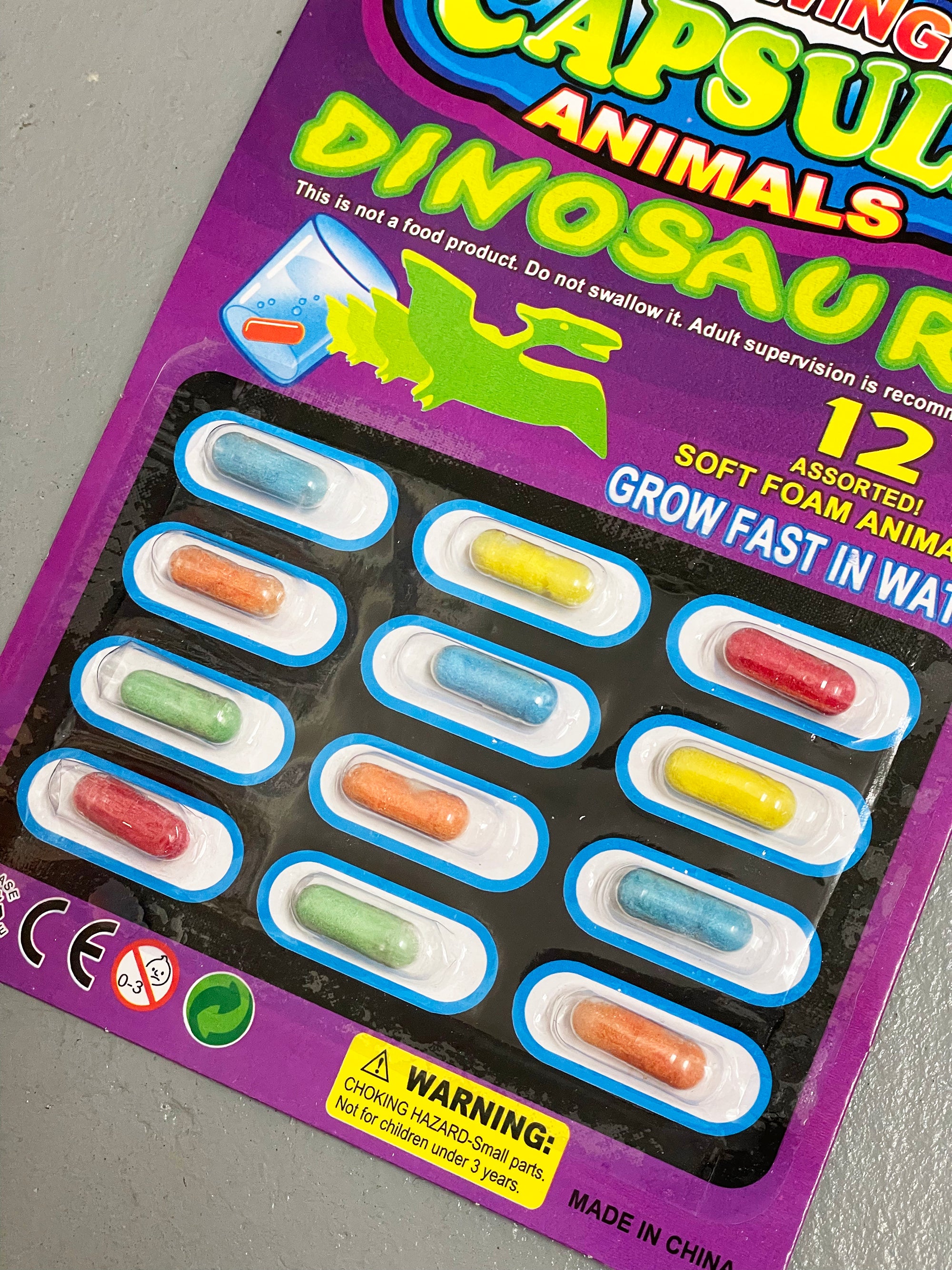 Growing Capsule Dinosaurs