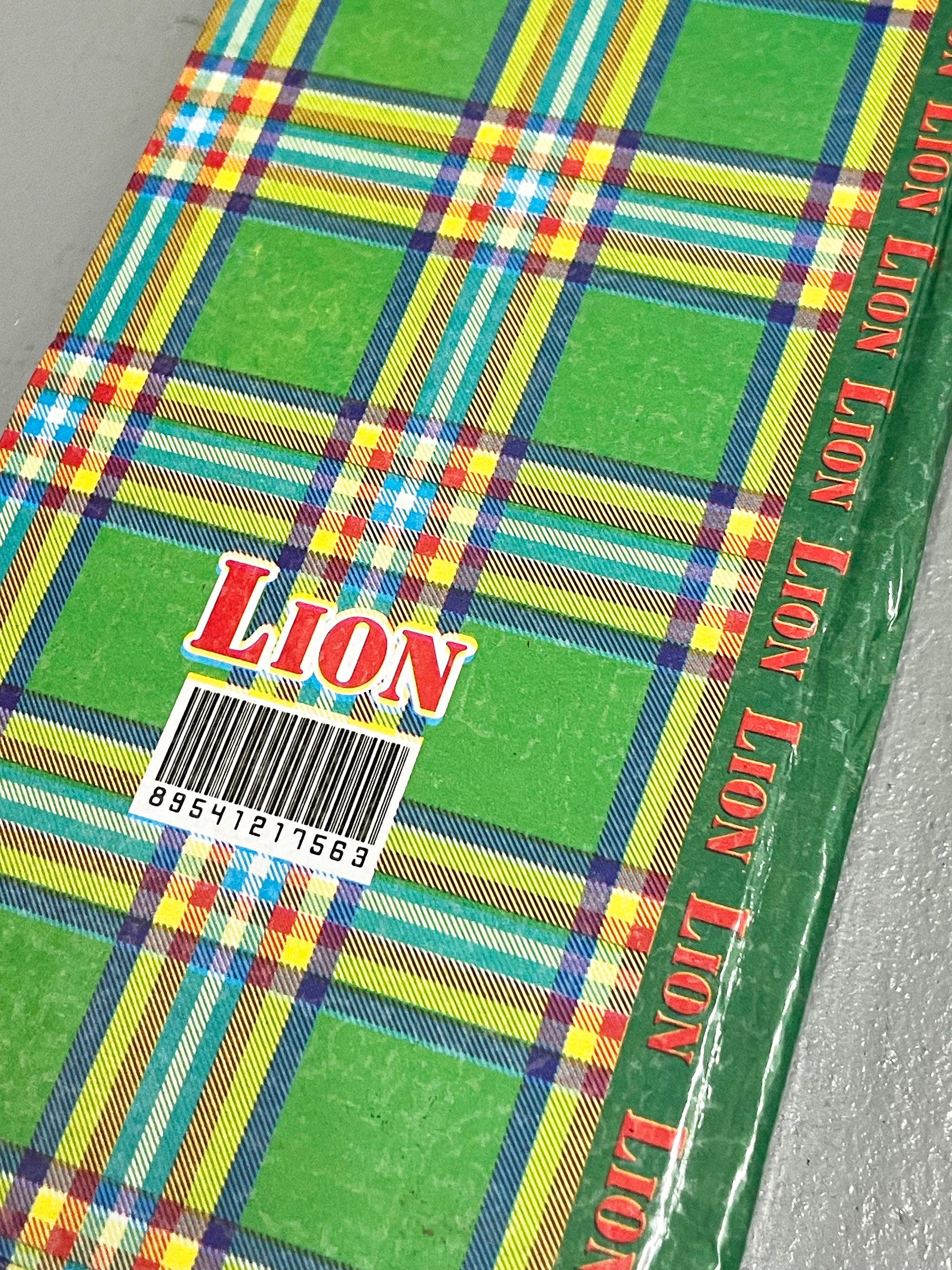 Notebook Green Plaid Pattern