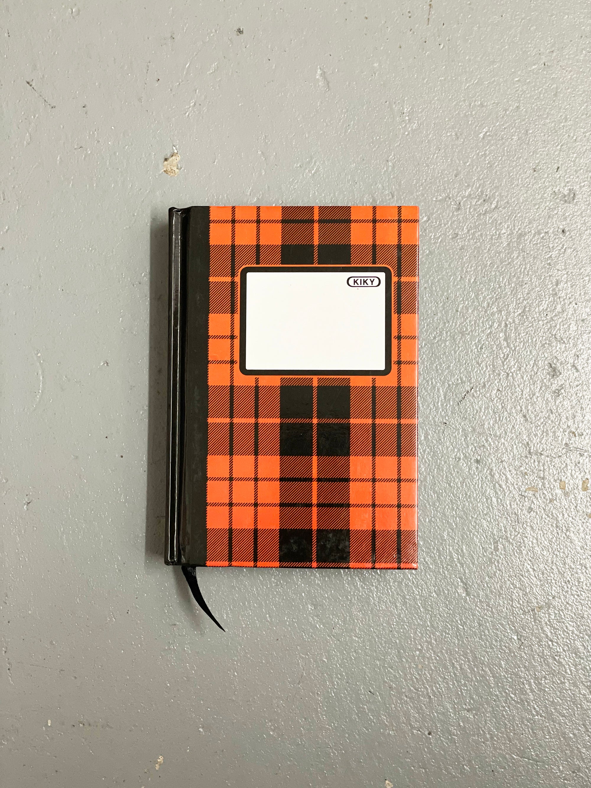 Note Book Red Plaid Pattern