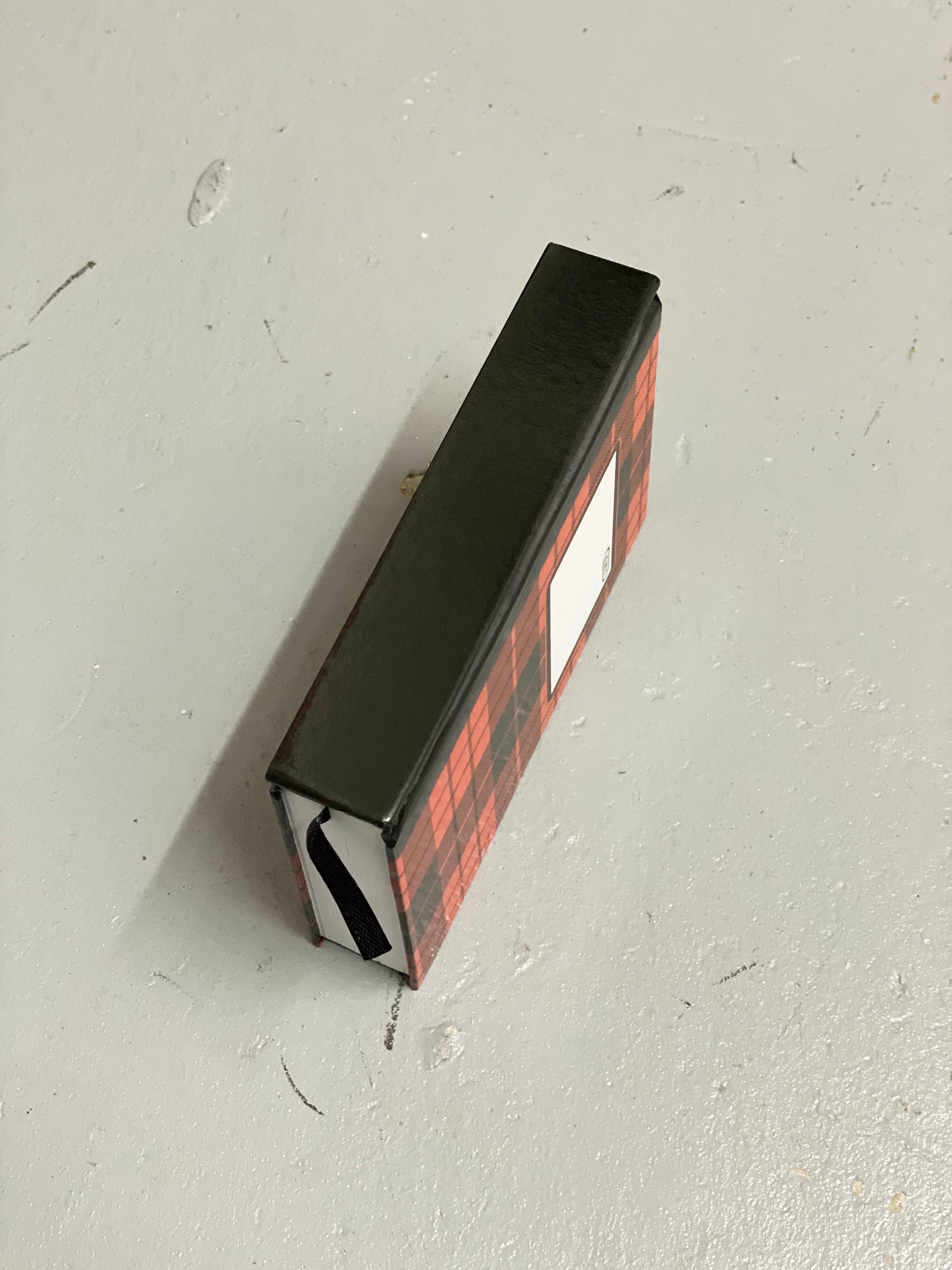 Note Book Red Plaid Pattern