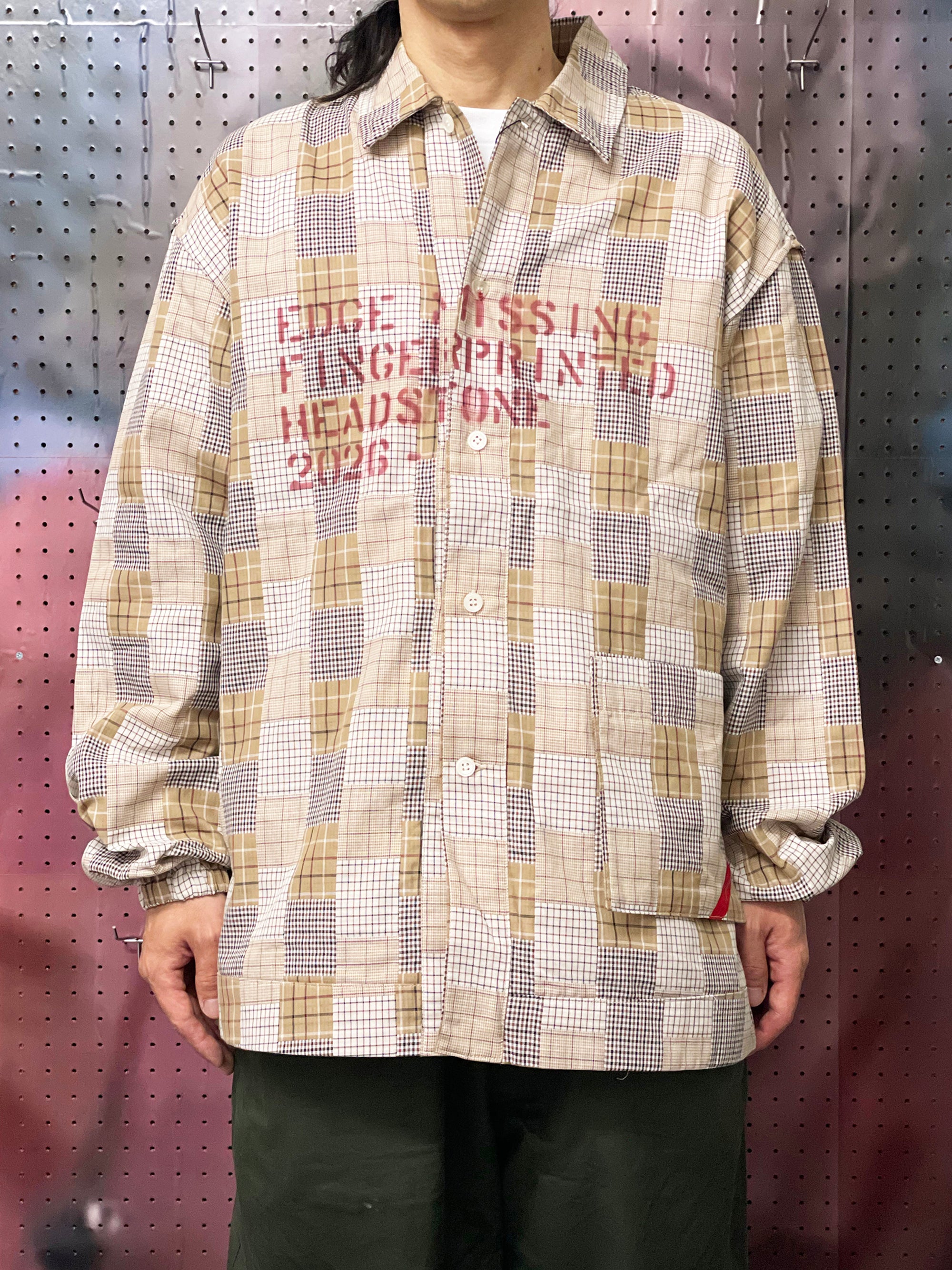 HAND-STENCILED NIGHTSHIRT BEIGE
