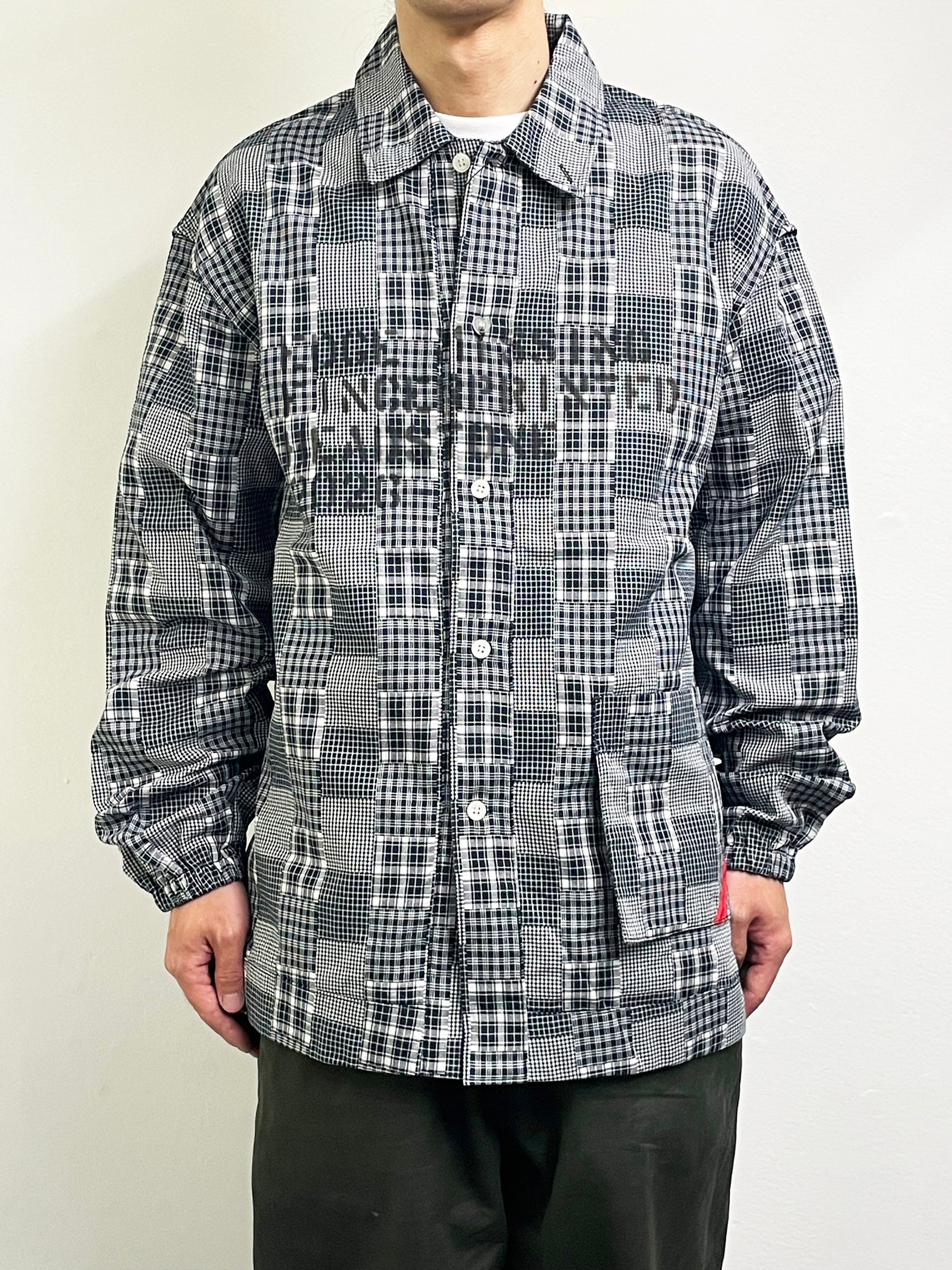 HAND-STENCILED NIGHTSHIRT BLACK