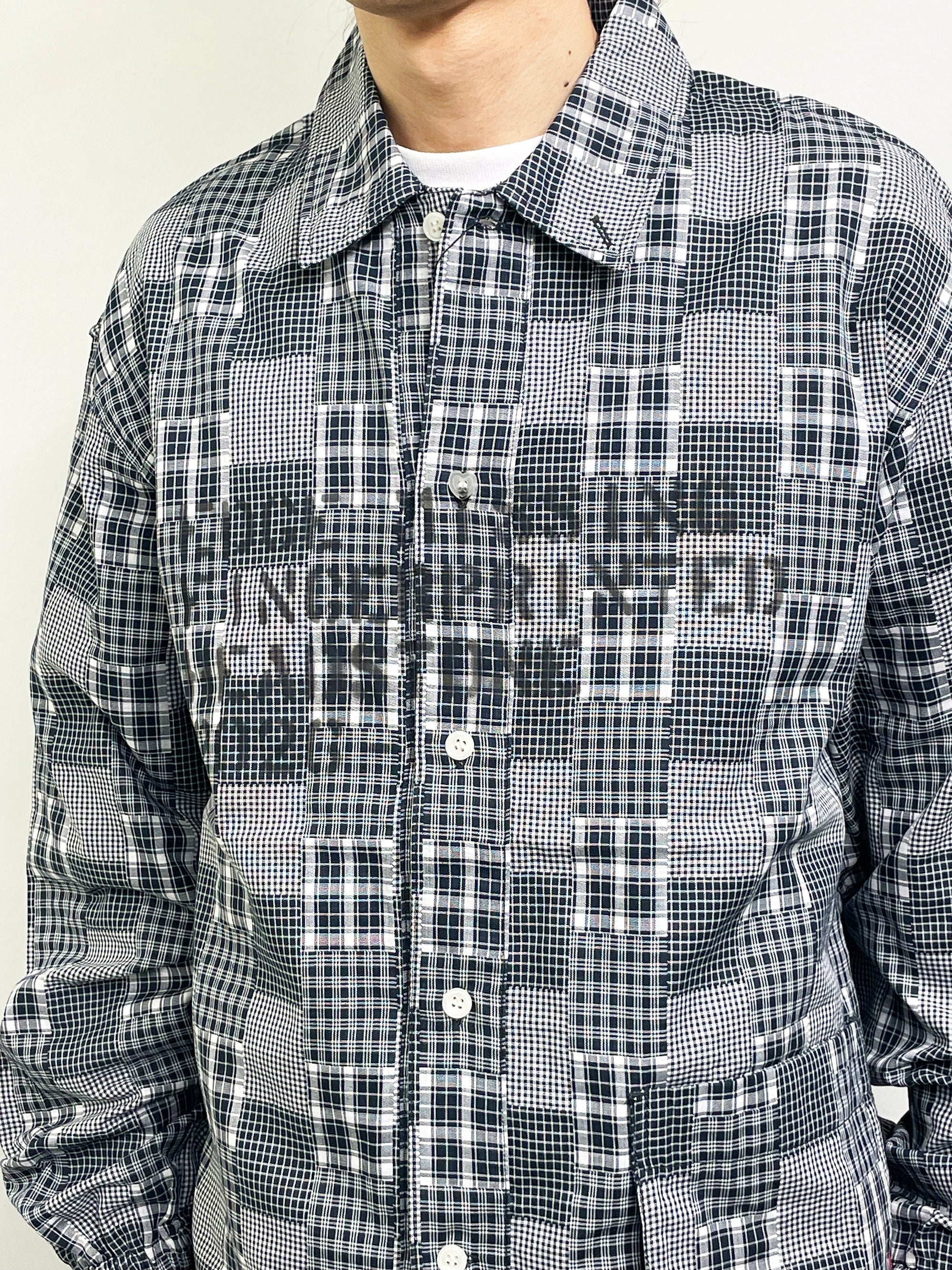 HAND-STENCILED NIGHTSHIRT BLACK