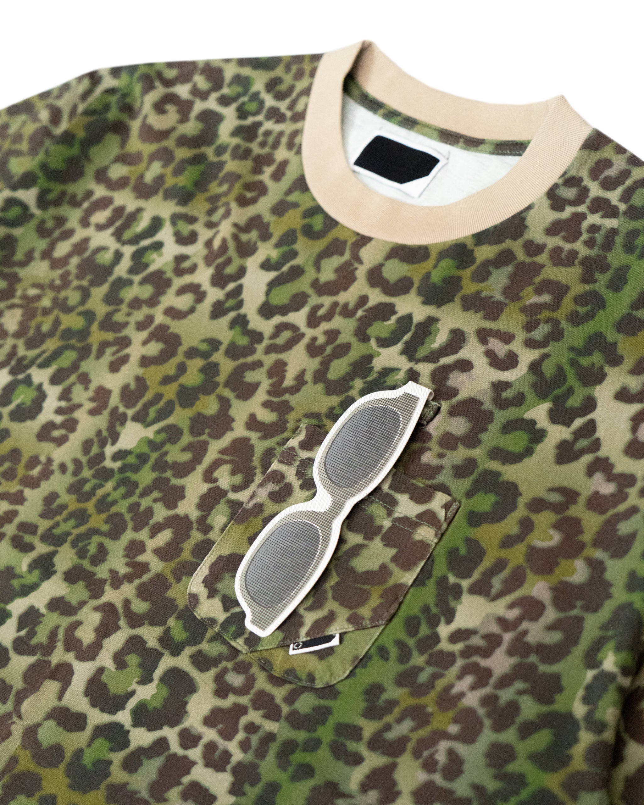 OPTICAL LOOP T-SHIRT LEOPARD